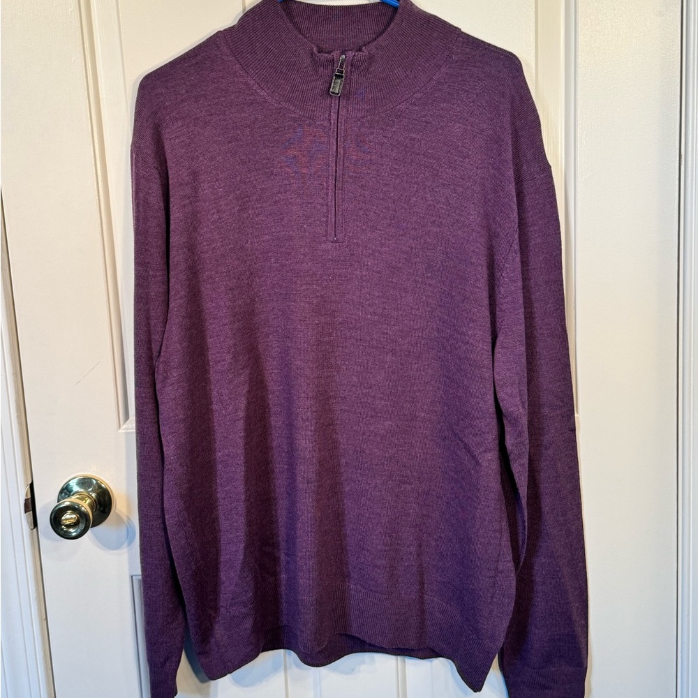 Plum Jos a Bank quarter zip